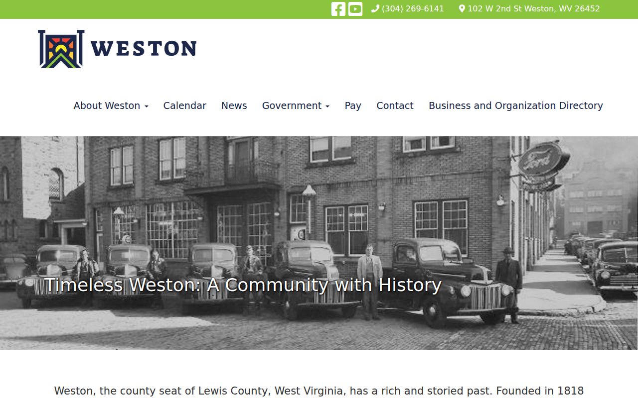 Official Weston history page
