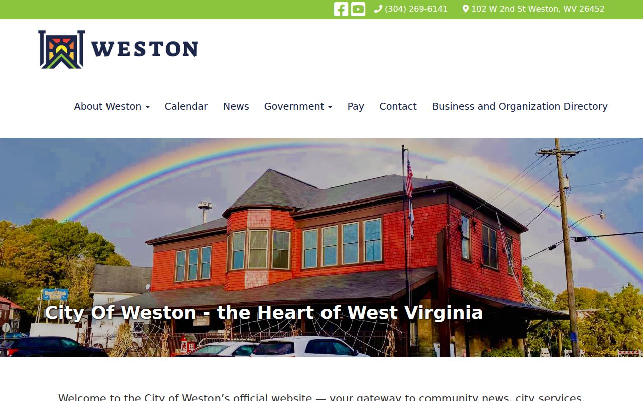 Official Weston page confirming Weston Municipal Court